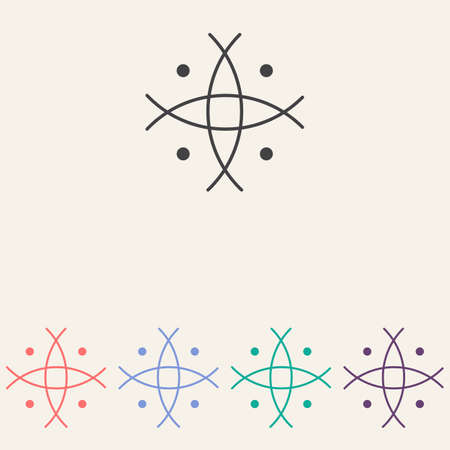 Abstract stylish logo icon vector design. Universal creative symbol. Ideal for your logos and signsのイラスト素材