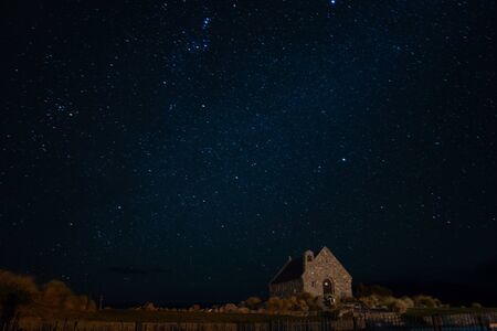 observing the Milky way in landscape sceneの写真素材