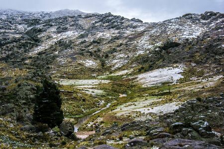 Argentinian Andes mountains landscape scene