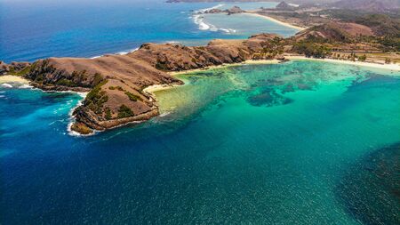 using the Beach to catch textures from the airの写真素材