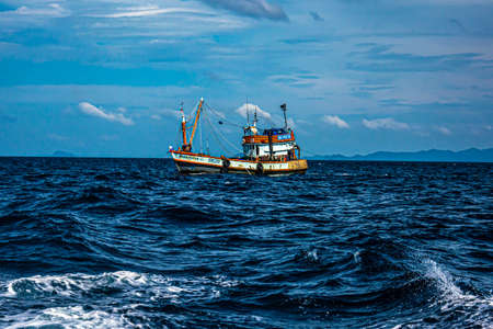 Thailand crystal clear tropical beach landscape sceneのeditorial素材