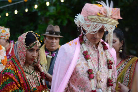 Phuket, Thailand - November 14, 2019: Indian wedding celebration in Thailandのeditorial素材