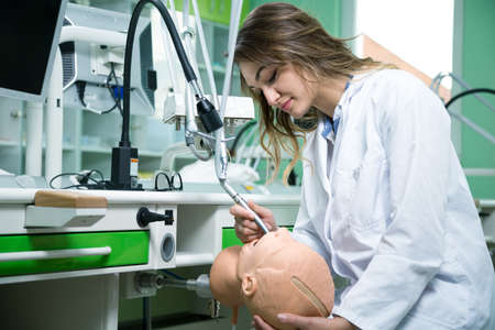 Dental student first time in clinic.