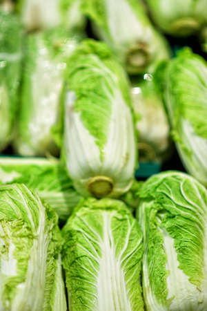 Heap of chinese cabbage - food backgroundの写真素材