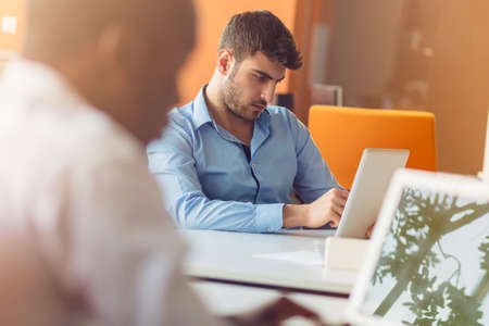 startup business people group working everyday job at modern office