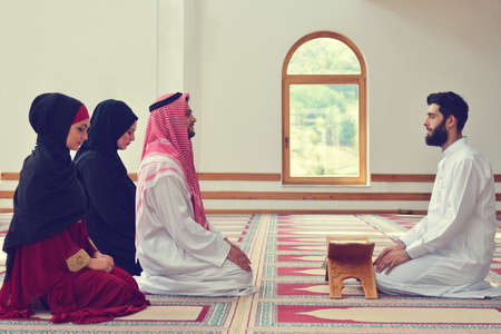 Muslim girl and the man marry by Muslim traditions
