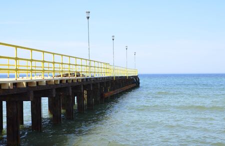 Pier at Baltic Sea During Summerの写真素材