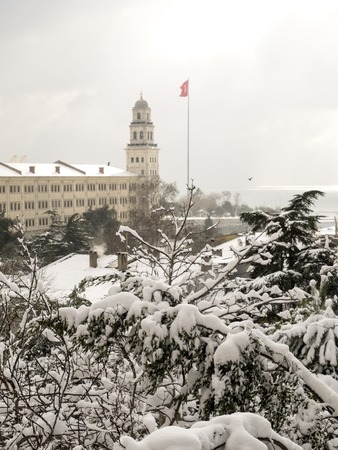 Istanbul, Turkey - 2017, January 08: The Asian part of Istanbul, Old Ottoman Selimiye barracks in...