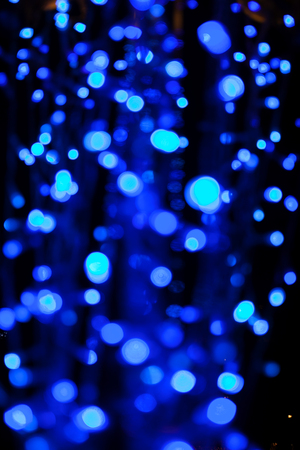 Bokeh colorful in night time and black background, bokeh for backgroundの写真素材