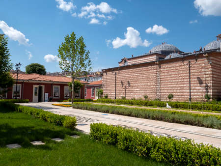 TURKEY, ISTANBUL - June 4, 2021: Selimiye Hammam .Traditional Historical Ottoman Bath in Uskudar, Istanbul. It was commissioned by Ottoman Sultan Selim III in 1802 . It is used as Nevmekan Libraries and cafe after restoration.のeditorial素材