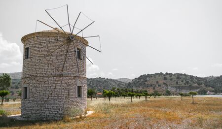 Windmill at Astakosの写真素材