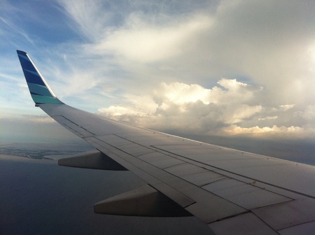 Photo of airplane wing