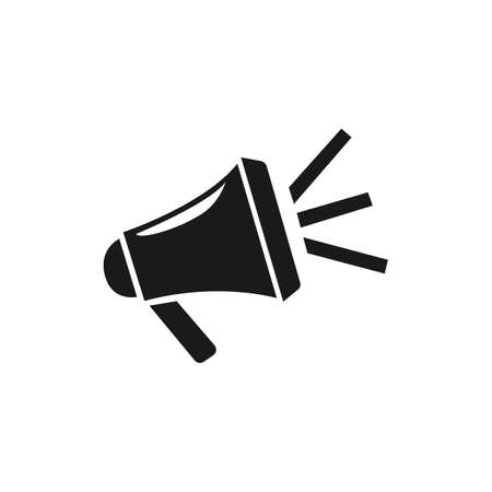 Megaphone vector icon. isolated vector illustration.のイラスト素材