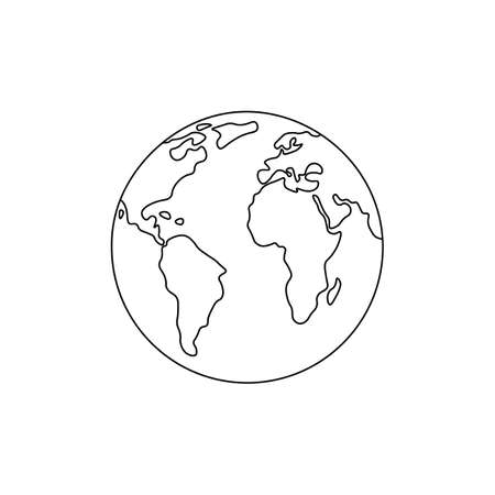 World line icon. Isolated vector illustration.のイラスト素材