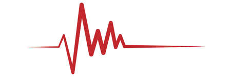 Pulse symbol. Isolated vector illustration.のイラスト素材