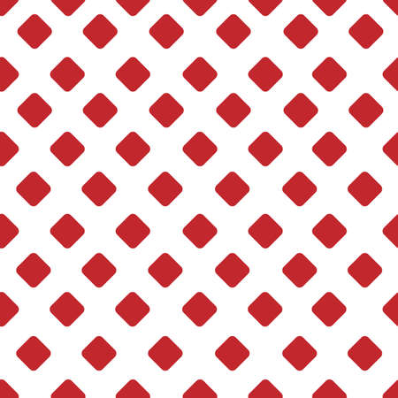 Red color bubbles - checkered seamless pattern. Vector illustration.のイラスト素材