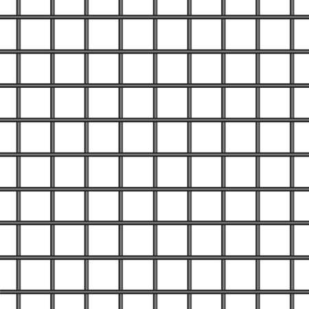 Checkered geometric seamless pattern. Iron lattice style pattern. Vector illustration.のイラスト素材