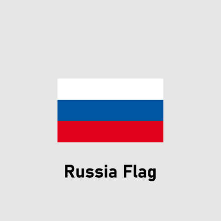 Russia flag isolated vector illustration. National flag.のイラスト素材