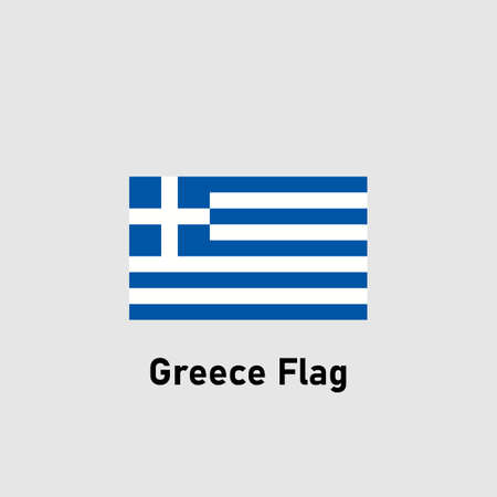 Flag of Greece. Isolated vector illustration.のイラスト素材