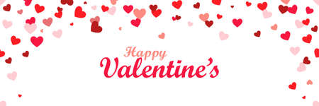 Valentine's day background, poster design. Flower leaf in the shape of heart confetti for Women's Day and Valentine's Day. Vector illustrator.のイラスト素材