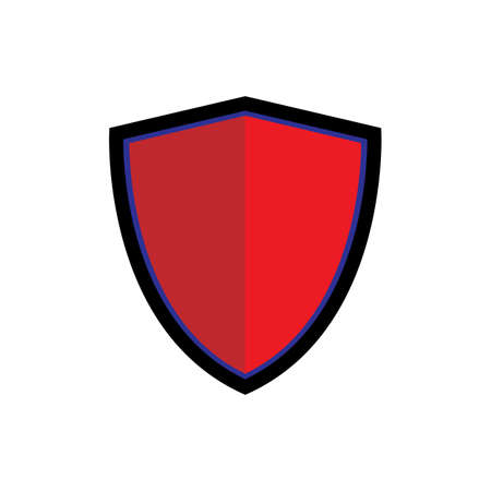 Shield icon. Isolated vector illustration. Pictogram for the concepts of security and protection.のイラスト素材