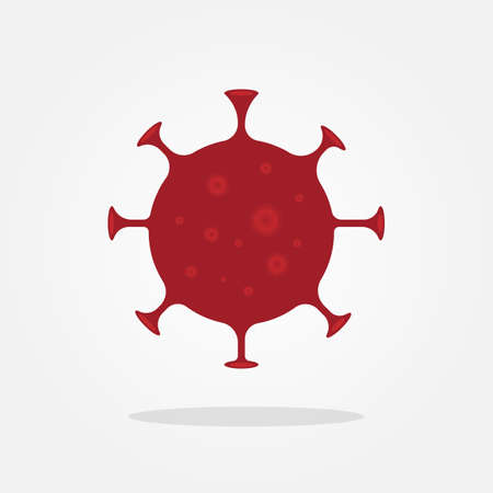 Bacteria - virus symbol. isolated vector illustration. I picogram.のイラスト素材