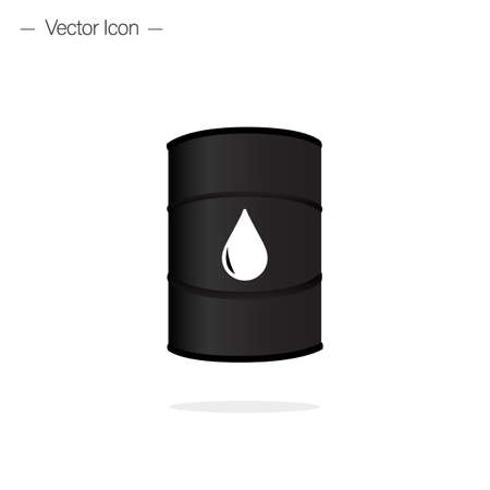 Barrel, container icon. Oil barrel. Isolated vector illustration.のイラスト素材