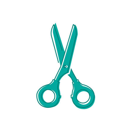Scissors icon. Vector drawn on white background.のイラスト素材