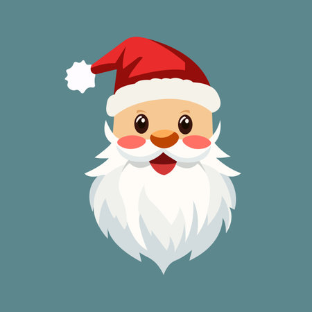 Santa Claus character. Merry Christmas and Happy New Year. Cartoon Christmas holiday character. Vector illustrationのイラスト素材