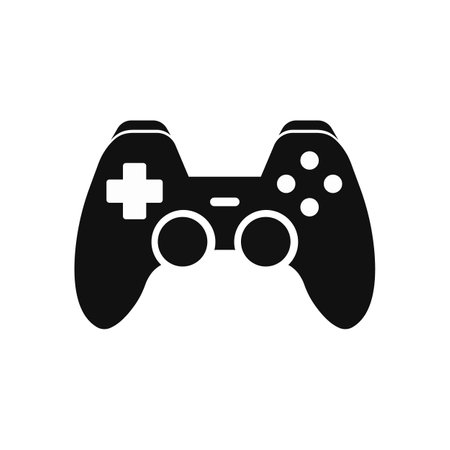 Game controller icon. Joystick pictogram. isolated vector illustration