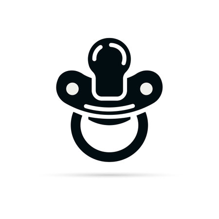 Baby pacifier icon. Vector illustrationのイラスト素材