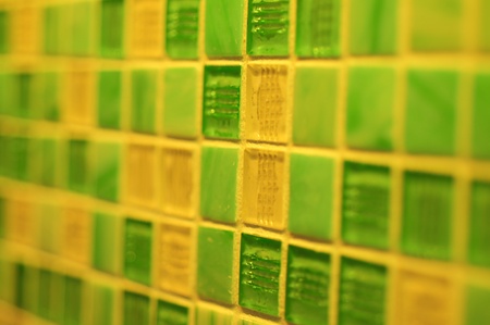 Textured tiles for abstract green backgroundの写真素材