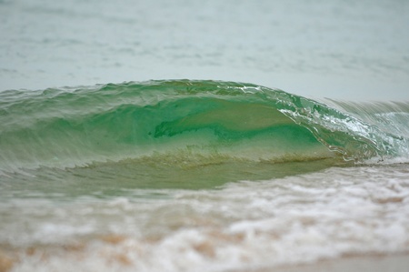 A beautiful wave in the Atlantic oceanの写真素材