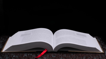 Large open book for learning or education concept