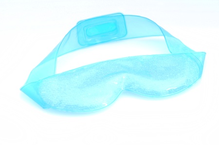 an eye mask with cooling beads for a relaxing beauty treatmentの写真素材