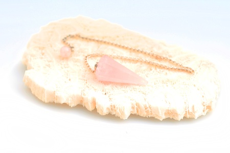 new age rose quartz crystal