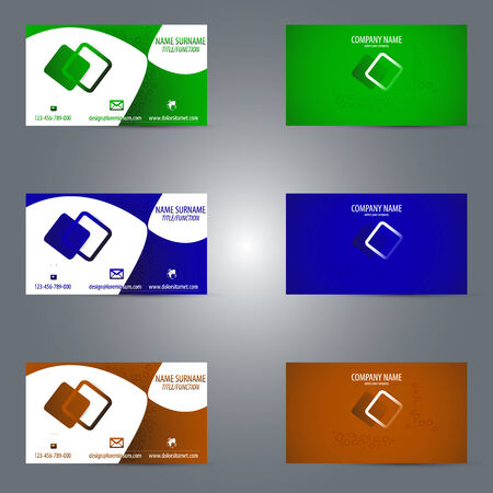 Business cardsのイラスト素材