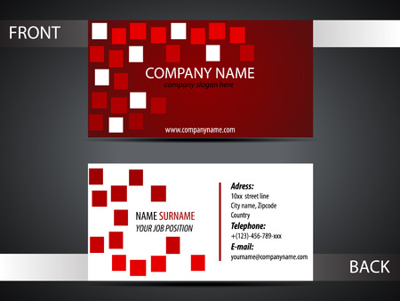 Modrn simple business card templateのイラスト素材