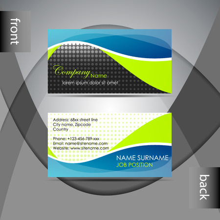 Abstract professional business card template or visiting card setのイラスト素材