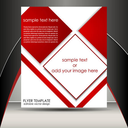 Professional business flyer template or corporate bannerのイラスト素材