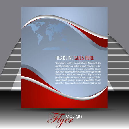 Professional business flyer template or corporate bannerのイラスト素材