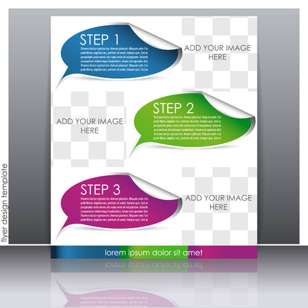 Professional business flyer template or corporate bannerのイラスト素材