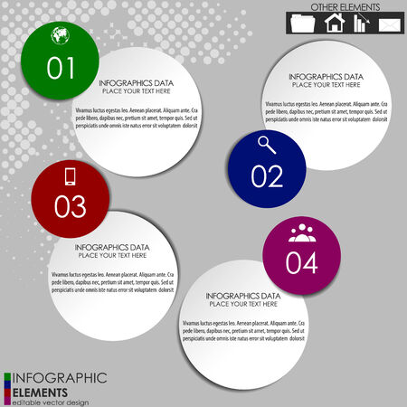 Modern infographic option bannerのイラスト素材