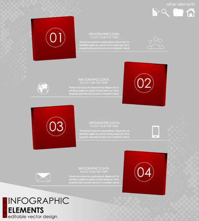 Modern infographic option bannerのイラスト素材
