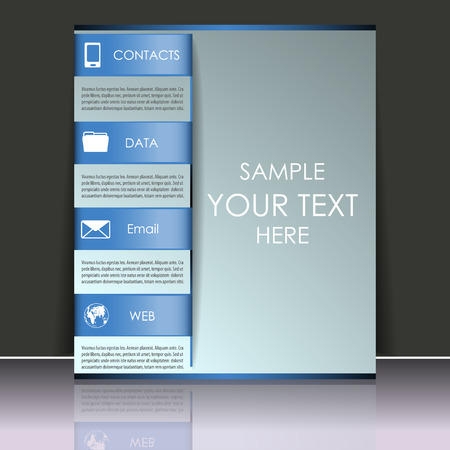 sional business flyer template or corporate bannerのイラスト素材