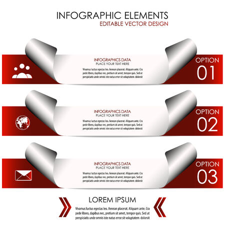 Infographic option bannerのイラスト素材
