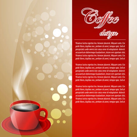 Background with cup of coffeeのイラスト素材