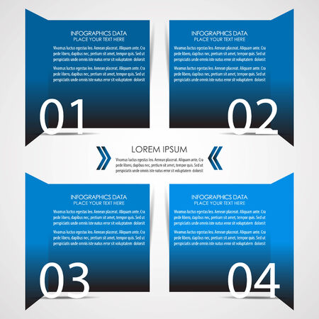 Modern infographic option bannerのイラスト素材