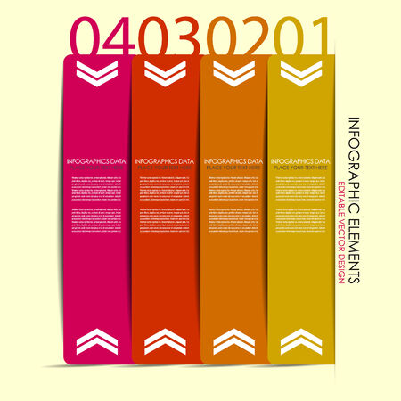 Modern infographic option bannerのイラスト素材