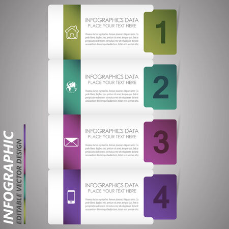 Infographic option banner - templateのイラスト素材